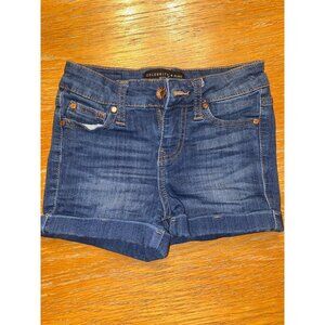 Celebrity Pink Girls Denim Shorts Size 8 Rolled Cuff Blue Jean Casual Summer Wea